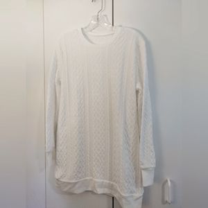 Cable Knit white sweater